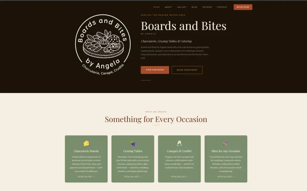 Boards and Bites by Angela website